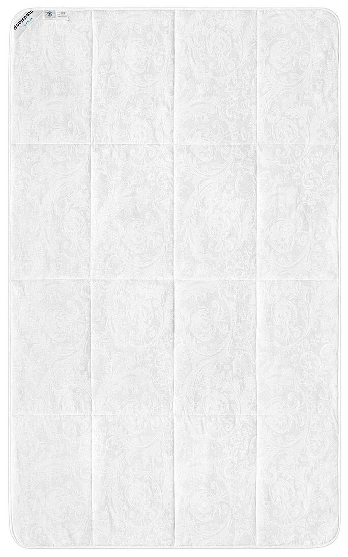 MedSleep Одеяло всесезонное облегченное Skylor, льняное волокно, цвет: белый (175х200 см) - фотография № 7