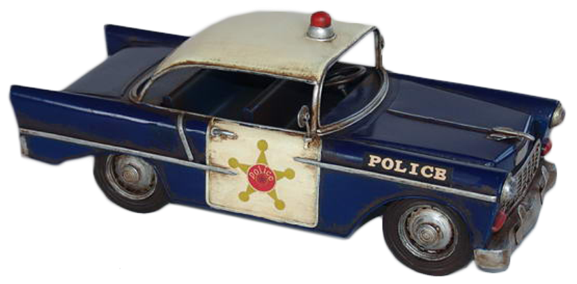 Ретро-автомобиль полицейский 60-е гг. XX в. KSVA-RD-0804-E-783