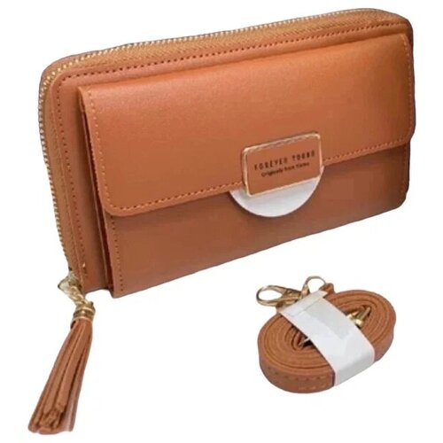 Сумка клатч коричневый 750₽