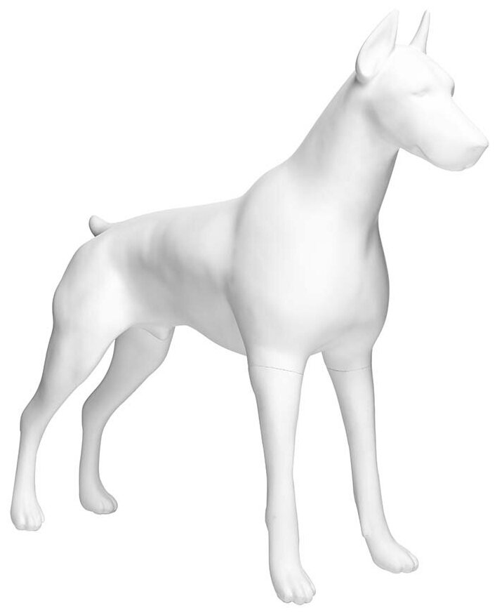 AFELLOW Манекен собаки "Доберман", белый, 103х87.5см - фото №4
