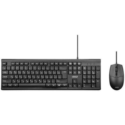 Проводной комплект HIPER OS-1000 Мебранная 104к кабель 15м 1000dpi 3кнп USB 148400₽