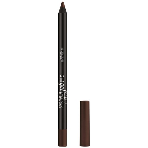 DEBORAH Карандаш для век 2 in 1 Gel Kajal & Eyeliner Pencil, оттенок 05 коричневый