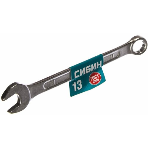 Ключ комбинированный СИБИН 27089-13 ключ гаечный комбинированный 13 мм сибин 27089 13