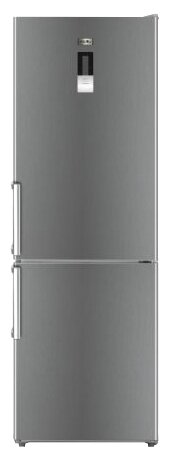 Двухкамерный холодильник Ascoli ADRFI 375 WE Inox - фотография № 1