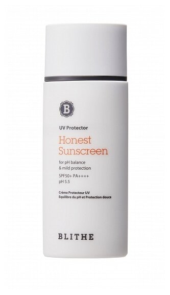 BLITHE Honest Sunscreen Солнцезащитный крем SPF 50+ PA ++++ 50 мл