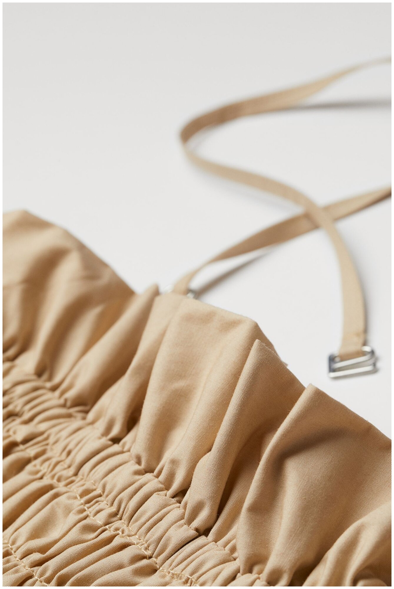 Платье H&M, размер 20, бежевый — фото 1