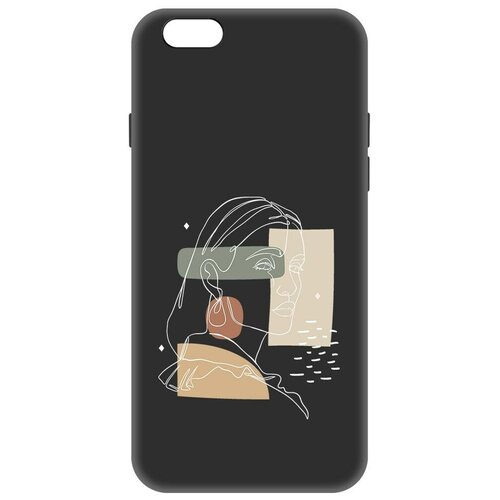 Чехол-накладка Krutoff Soft Case Уверенность для iPhone 6 Plus/6s Plus черный чехол накладка krutoff soft case уверенность для iphone 15 plus черный
