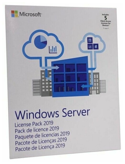 Лицензия ESD Microsoft Windows Server CAL 2019 English 1pk DSP OEI 5 Clt Device CAL.