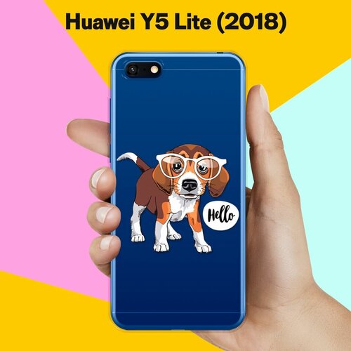 Силиконовый чехол Hello Бигль на Huawei Y5 Lite (2018)