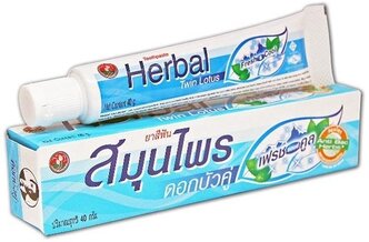 Зубная паста Twin Lotus Herbal Свежесть и прохлада, 40 г