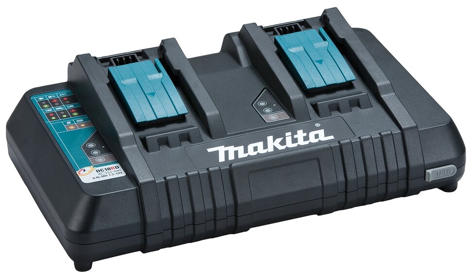 Зарядное устройство Makita DC18RD (14,4-18В, Li-Ion) быстрозарядное 2 порта
