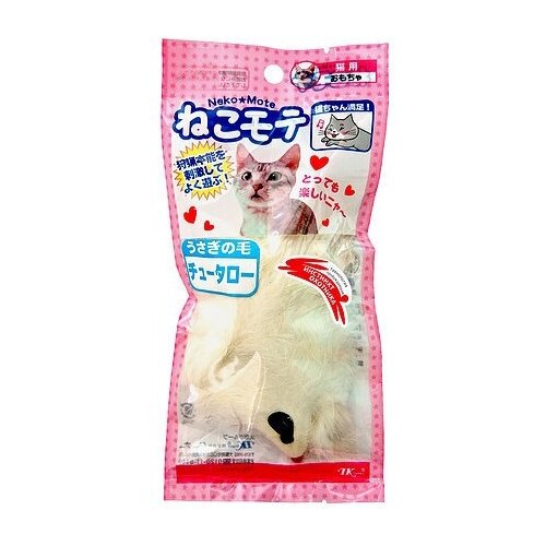 Игрушка для кошек и котят Japan Premium Pet из натурального заячьего ворса в виде мышки.