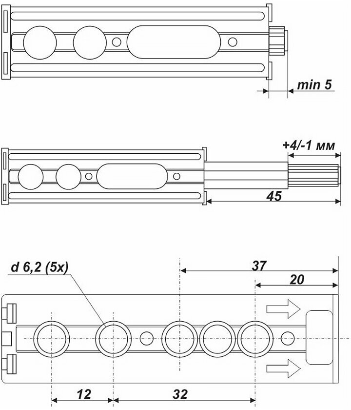 Толкатель Push-to-Open для фасада, открытие от нажатия, нержавеющая сталь AMF12 , икеа - фотография № 11