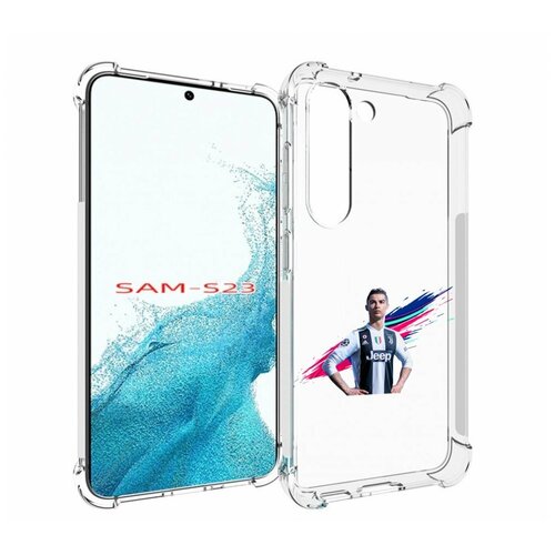 Чехол MyPads fifa-Криштиану-Роналду мужской для Samsung Galaxy S23 задняя-панель-накладка-бампер