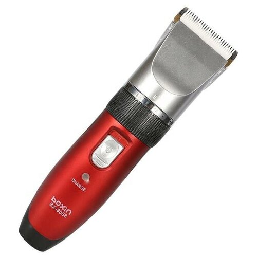 Профессиональная машинка триммер для стрижки волос 8088титановое лезвие с регулировкой 05-2мм4 насадки2 мощных аккумуляторамощный роторный мотор 175000₽