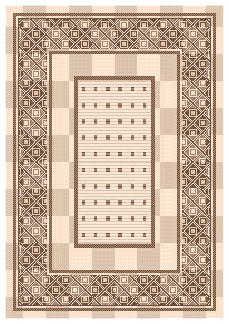 Ковер-циновка Люберецкие ковры Эко 7903-01, 0,8 x 1,5 м - фотография № 4