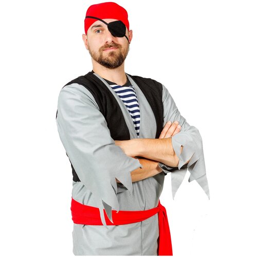 Костюм Пират в сером взрослый взрослый Фабрика Бока костюм пират джек храбрый взрослый