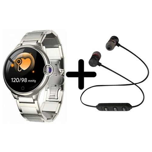 Умные часы BandRate Smart BRSDR88SSWB-SET1 с беспроводными наушниками шагомером мониторингом сна 736000₽