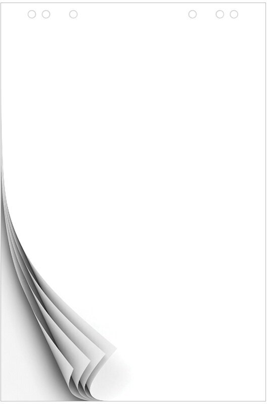 Блокнот для флипчарта OfficeSpace 67,5*98 см, 10 листов, белый, 80 г/м2 (257320)
