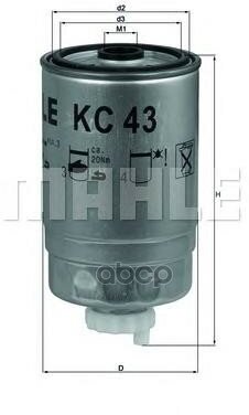 Фильтр Топливный Knecht/Mahle Kc43 Mahle/Knecht арт. KC43