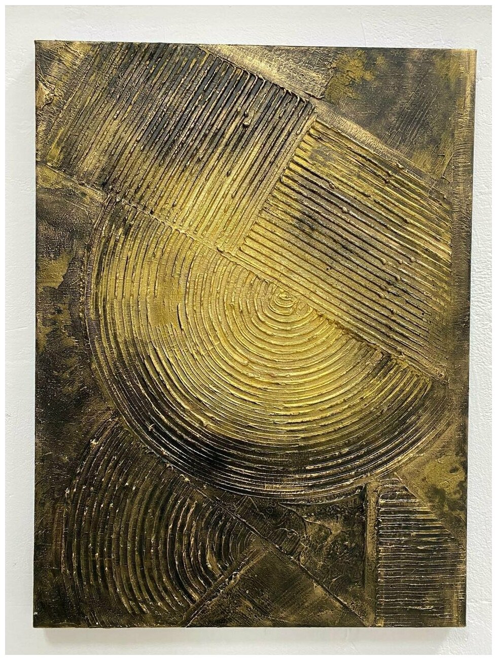 Картина ручной работы в интерьер Золото инков