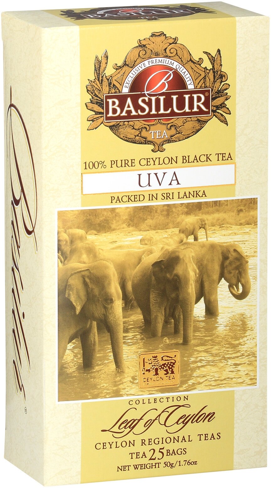 Чай черный Basilur Uva OP Лист Цейлона в пакетиках, 100х2 г - фото №6