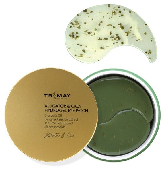 Патчи с маслом крокодила Alligator&CICA Hydrogel Eye Patch 60 шт. Trimay