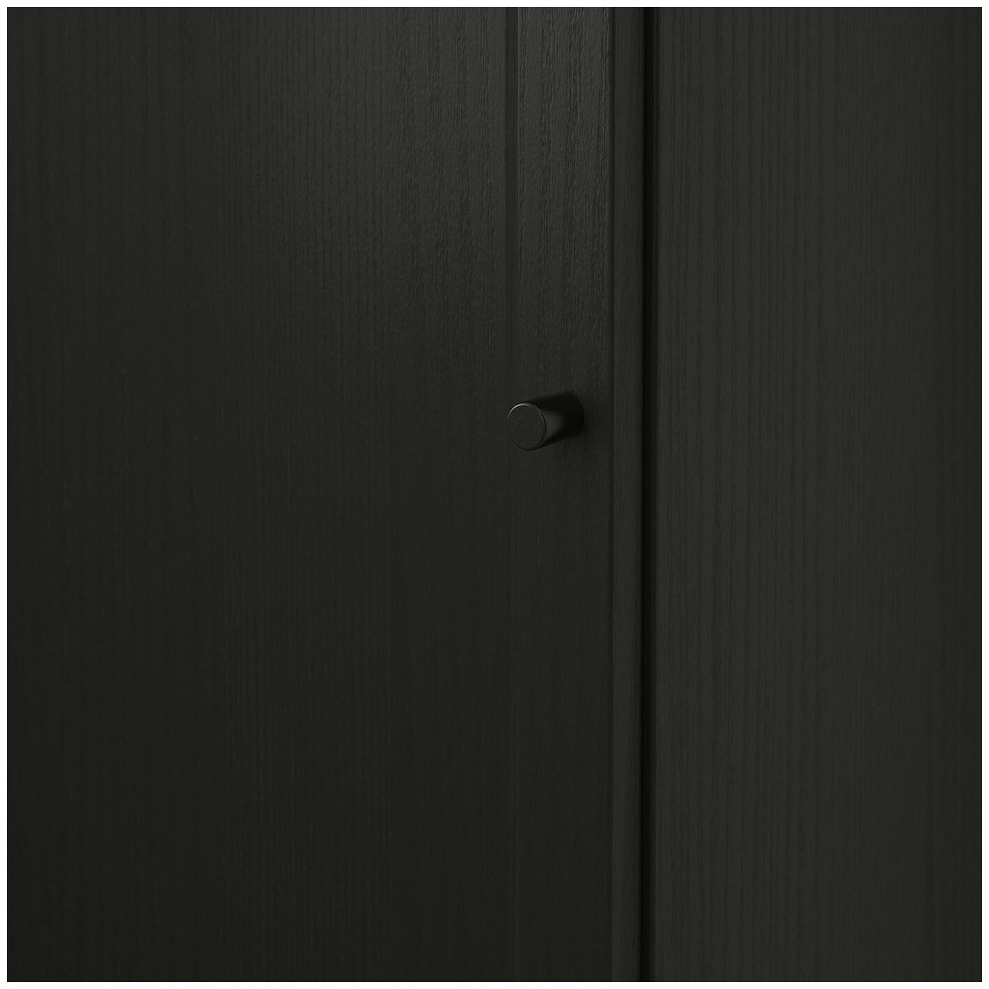 BILLY билли/OXBERG оксберг стеллаж с дверью 40x30x106 см черно-коричневый - фотография № 5