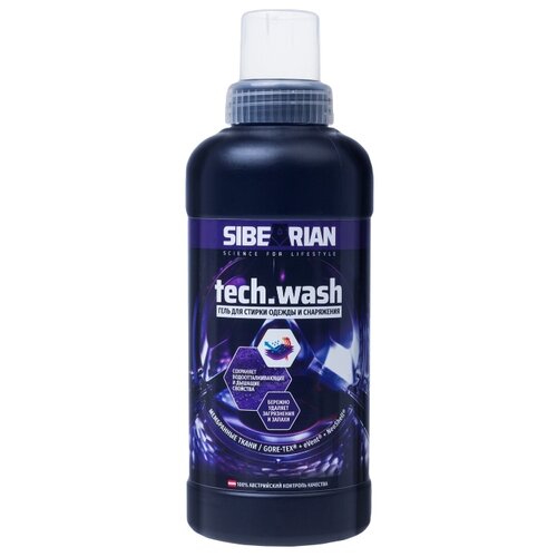 фото Гель SIBEARIAN Tech Wash, 0.4 л, бутылка