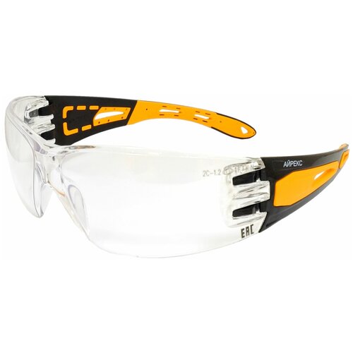 Очки защитные РОСОМЗ О16 Айрекс, очки прозрачные, антискользящие
