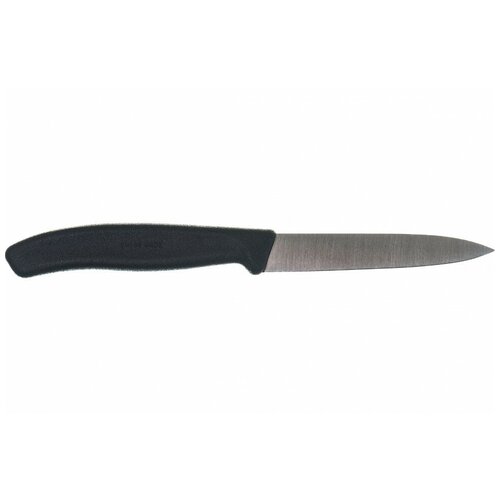 Нож для очистки овощей Victorinox лезвие 10 см, черный, 6.7703