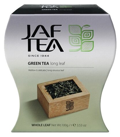 Чай зелёный JAF TEA Long leaf листовой, 100 г. - фотография № 1