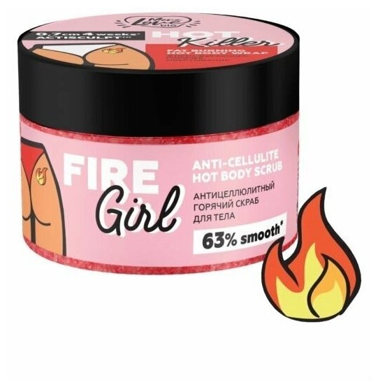 Скраб для тела MonoLove Антицеллюлитный Fire Girl, 250 мл - фото №1