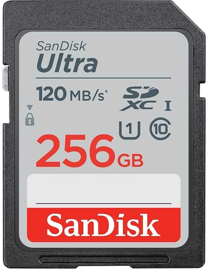 Карта памяти SanDisk Ultra 256GB SDXC Memory Card 120MB/s