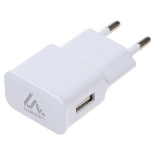 Сетевое зарядное устройство LuazON LN-100AC, 1 USB, 1 A, белое