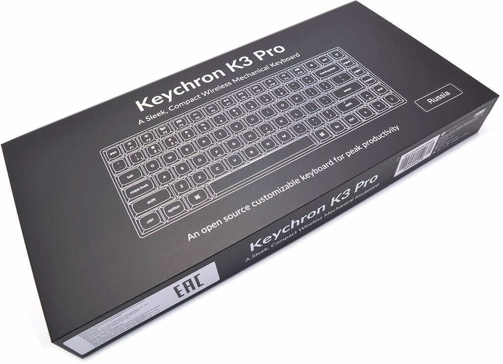 Клавиатура QMK Keychron K3 Pro, 84 клавиши, RGB-подсветка, Gateron Blue Switch - фото №4