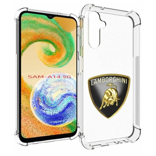 Чехол MyPads ламборгини-lambo-6 мужской для Samsung Galaxy A14 4G/ 5G задняя-панель-накладка-бампер