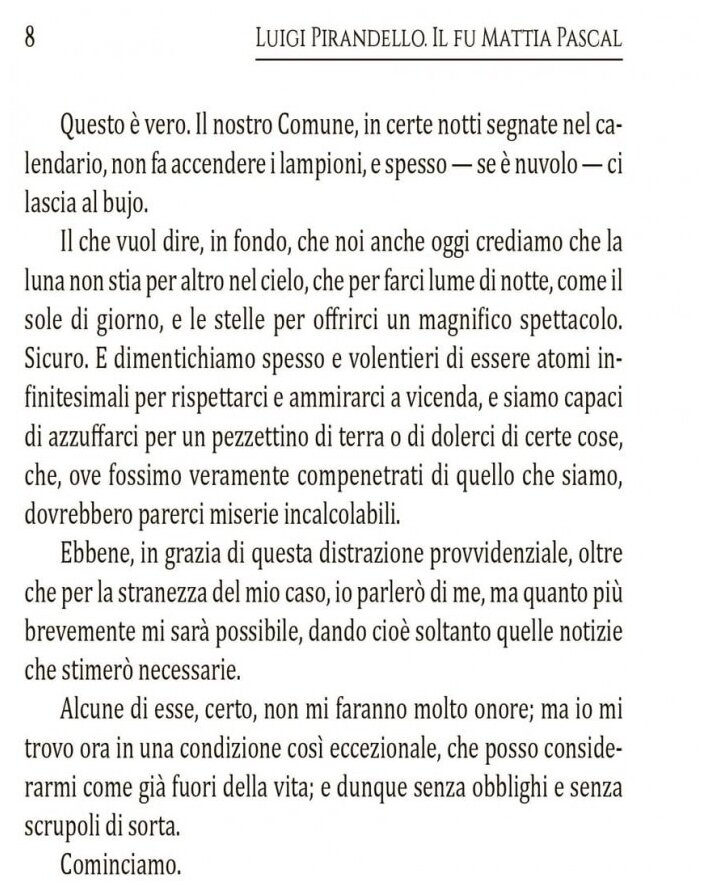 Покойный Маттиа Паскаль = Il fu Mattia Pascal: книга для чтения на итальянском языке - фото №4