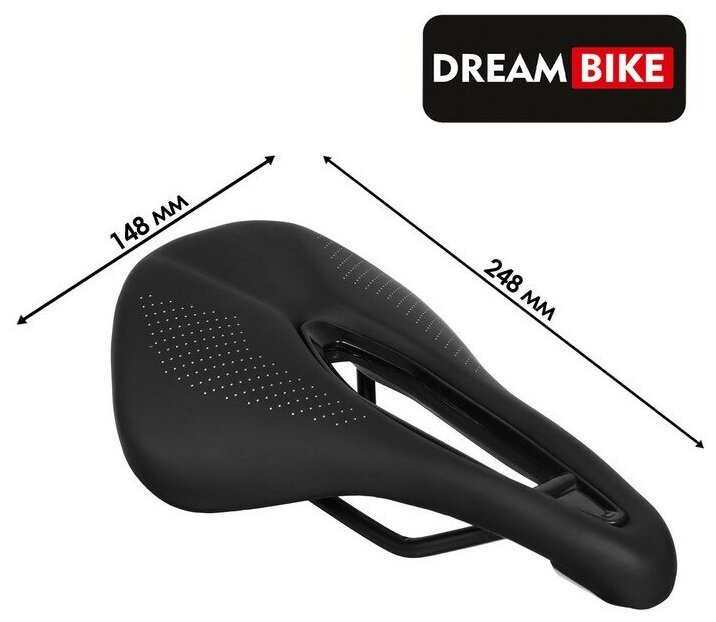 Dream Bike Седло Dream Bike, спорт-комфорт, цвет чёрный