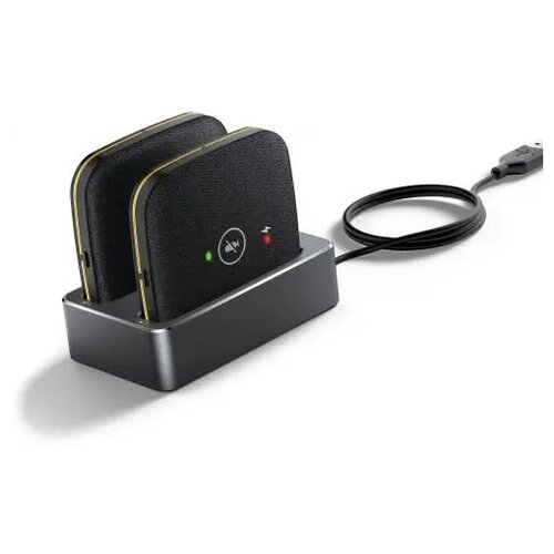 Спикерфон Yealink CPW65-DECT-Duo, черный профессиональный спикерфон для конференций clevermic speakerphone sp40
