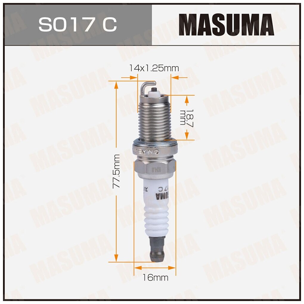 Свеча зажигания Masuma S017C Nickel ZFR6K-11(6711)