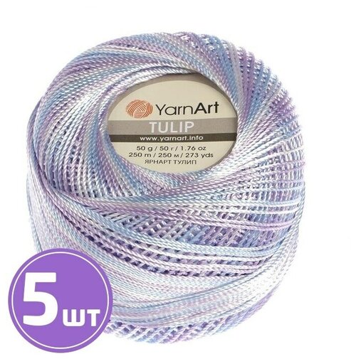 Пряжа YarnArt TULIP (449), мультиколор, 5 шт. по 50 г