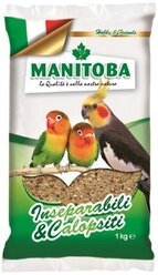 Manitoba корм Inseparabili & Calopsiti для средних попугаев, 1кг