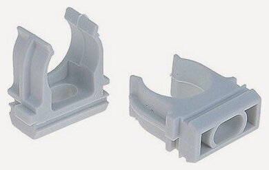 Изображение товара Крепеж-клипса для трубы 16 мм юпитер серый 100 штук (JP3120-01)