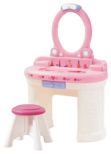 Туалетный столик Step2 Маленькая Барби (757900), белый/розовый