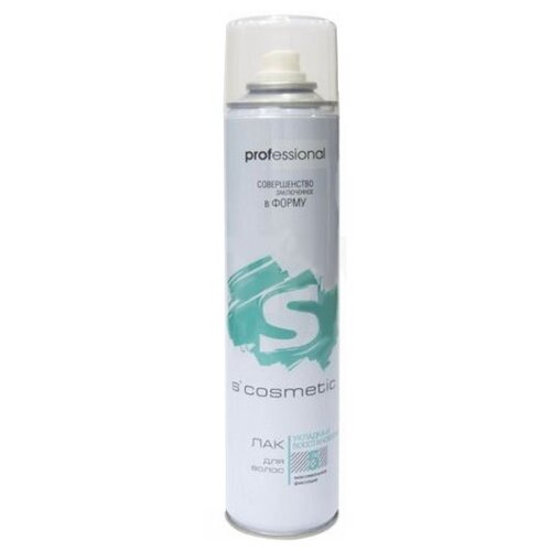 S'cosmetic Лак для укладки волос Укладка и восстановление, экстрасильная фиксация, 300 г, 300 мл