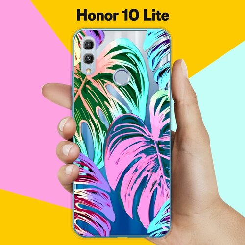 силиконовый чехол пальма на honor 10 Силиконовый чехол на Honor 10 Lite Яркая пальма / для Хонор 10 Лайт