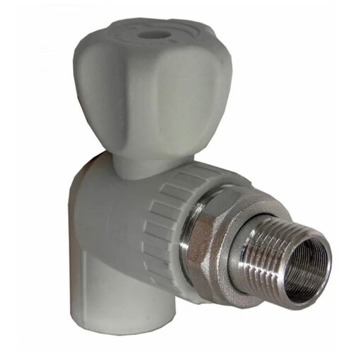 Вентиль для радиатора RTP D20х1/2 мм, угловой, серый 15821 прямой вентиль для радиатора rtp 10535
