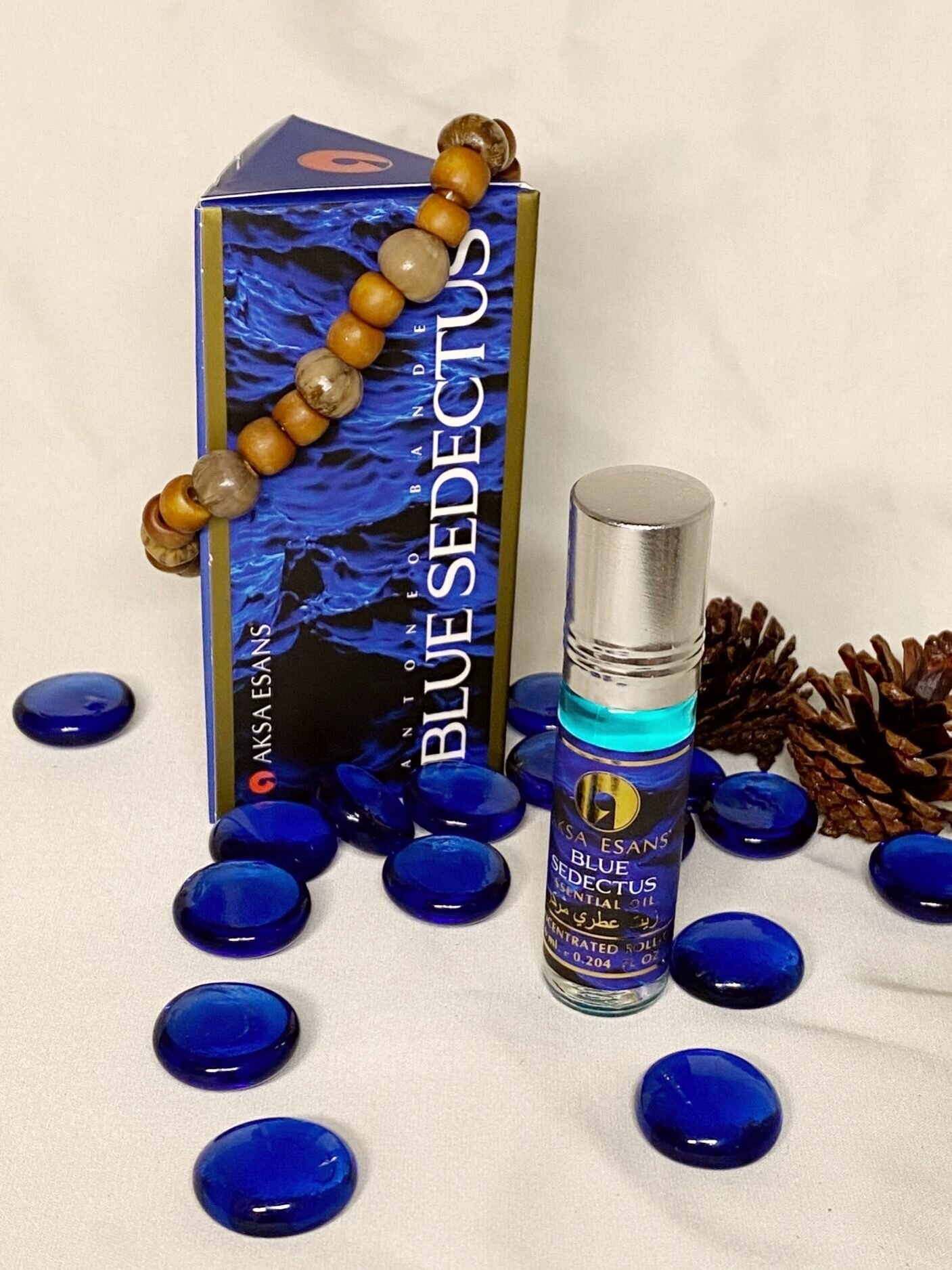 Духи мужские масляные AKSA ESANS BLUE SEDECTUS, Акса Эсанс, мужской аромат / Блу Седактус, парфюм, духи-масло, 6 мл — фото 1