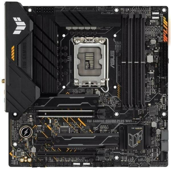 Материнская плата ASUS TUF GAMING B660M-PLUS WIFI Socket 1700 B660 4xDDR5 2xPCI-E 16x 1xPCI-E 1x 4xSATA III mATX Retail